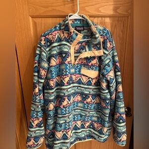 EUC Patagonia Synchilla Fleece Pullover Geo Salamander XXL